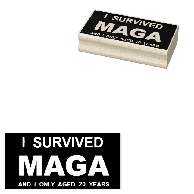 I Survived MAGA  Stämpel (Stämplad)