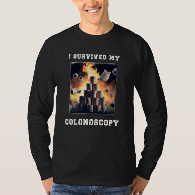 I Survived My Colonoscopy Survivor Hospital Patien T Shirt (Framsida)