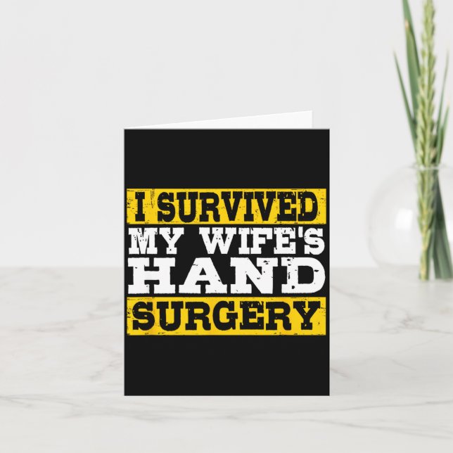 I Survived My Wife's Hand Surgery Funny Recovery  Kort (Framsida)