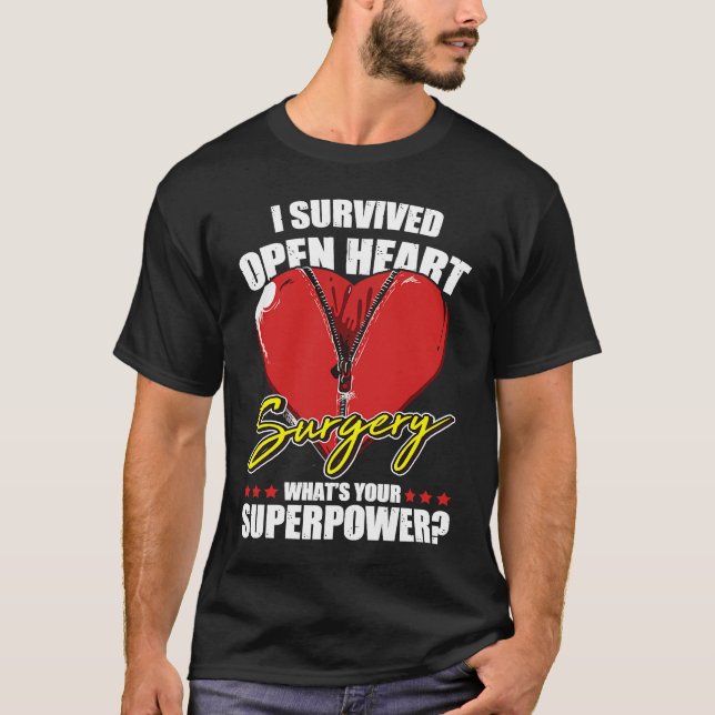 I Survived Open Heart Surgery Recovery For Patient T Shirt (Framsida)