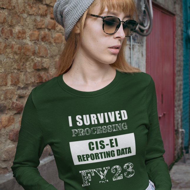 I Survived Processing FY23 CIS-EI Reporting Data   T Shirt (Skapare uppladdad)