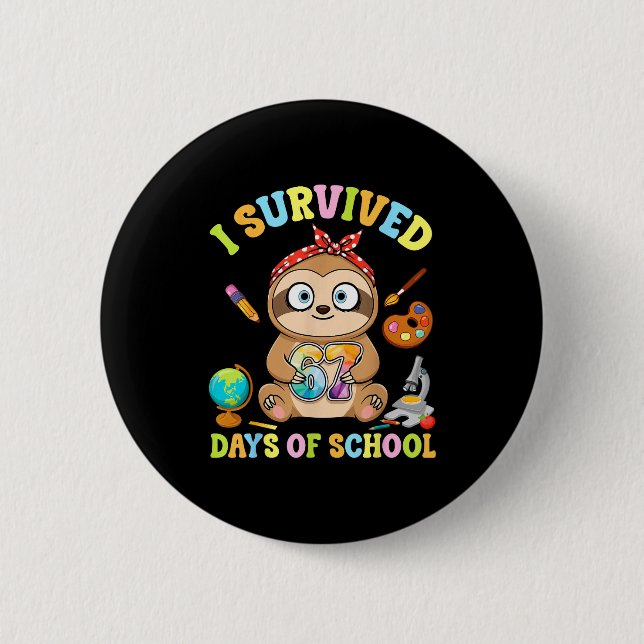 I Survived Six Seven Days Of School Cute Sloth Stu Knapp (Framsida)