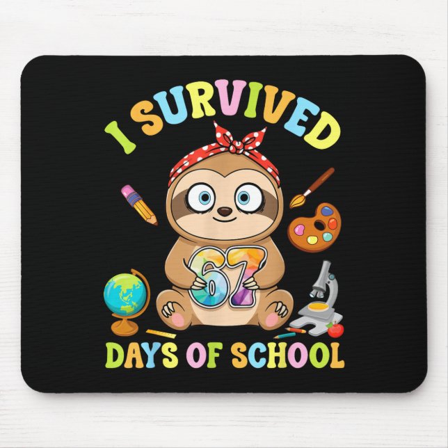 I Survived Six Seven Days Of School Cute Sloth Stu Musmatta (Framsidan)