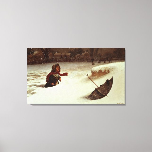 I svårigheter canvastryck (Framsida)