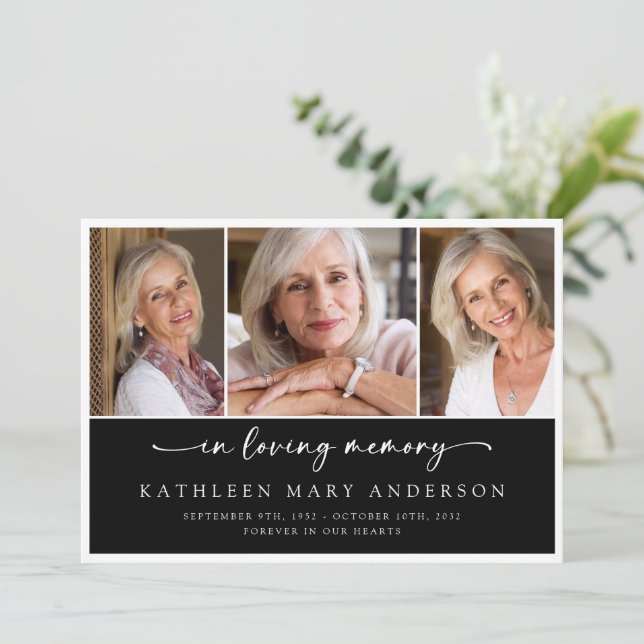 I svart, vit lymfatisk minnessympati tack kort (Stående Fram)