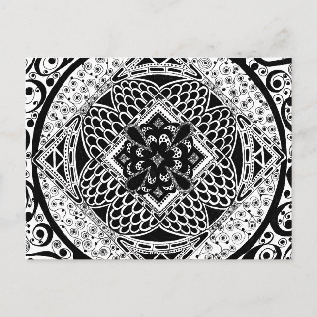 i Svartvitt Vykort (Framsida)