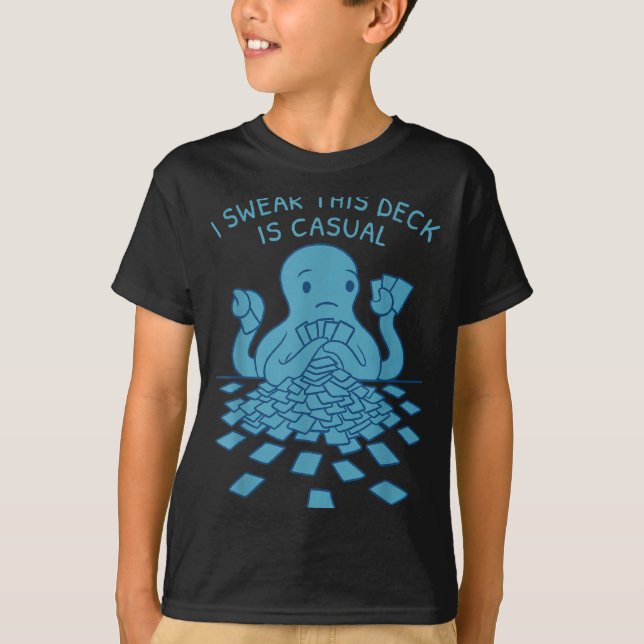 I Swear This Deck Is Casual Funny Tabletop Gamer Q T Shirt (Framsida)