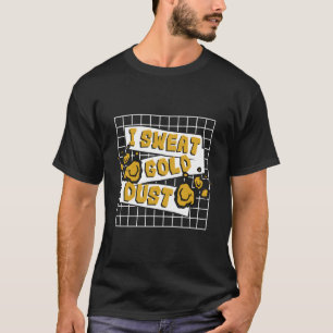 I Sweat Guld dammprospektering vid gruvdrift i Gul T Shirt