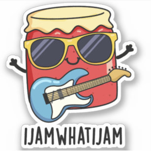 I Sylt What I Sylt Funny Music Food Pun Klistermärken