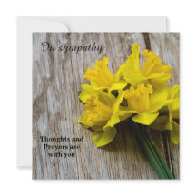 I sympati med ett kort för platt hälsning