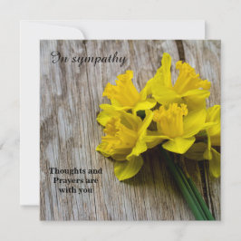 I sympati med ett kort för platt hälsning
