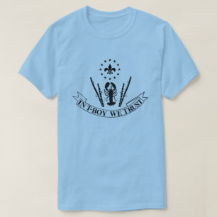 I T-Pojke litar på vi den roliga Cajun T-shirt
