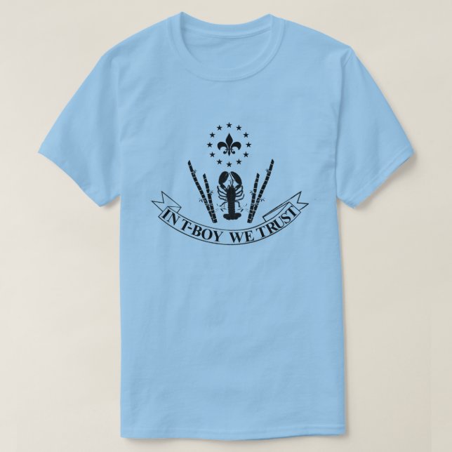 I T-Pojke litar på vi den roliga Cajun T-shirt (Design framsida)