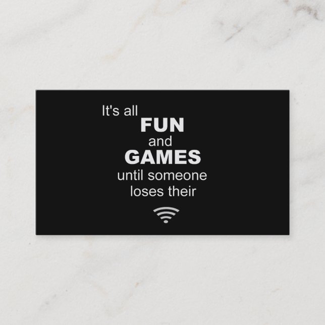 I.T. Svartvit visitkort - (Framsida)