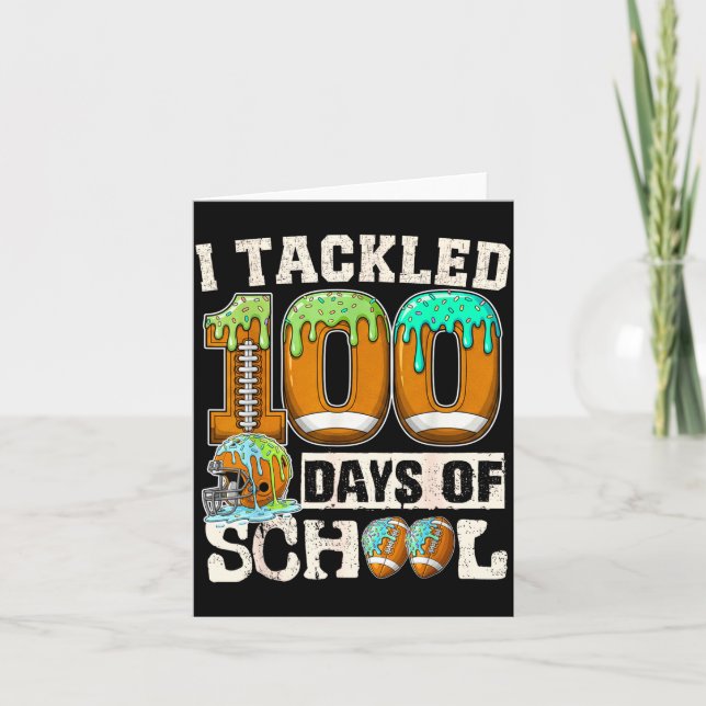 I Tackled 100 Days Of School Football Ice Cream Dr Kort (Framsida)