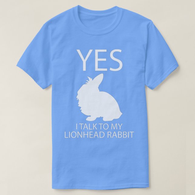 I Talk To My Lionhead I Easter Bunny Design Lionhe T Shirt (Design framsida)