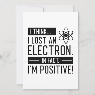 I Tänka I-Borttappad och elektron är jag i själva  Tack Kort