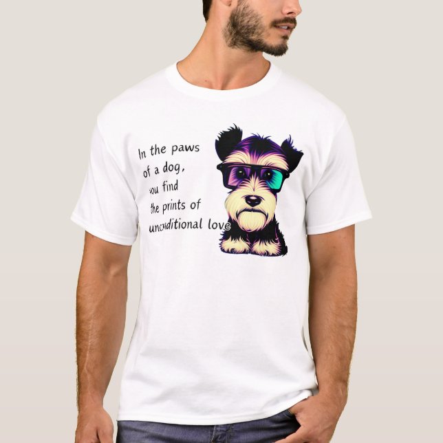 I tassar i ett hund t shirt (Framsida)