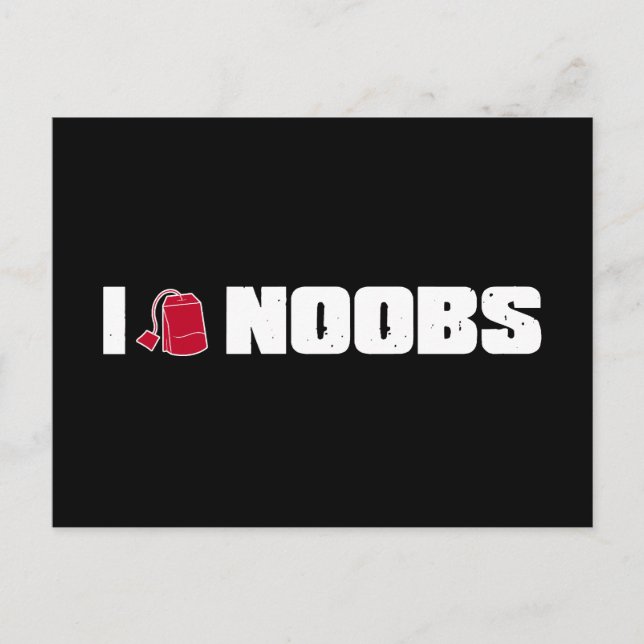 I (teabag) noobs vykort (Framsida)