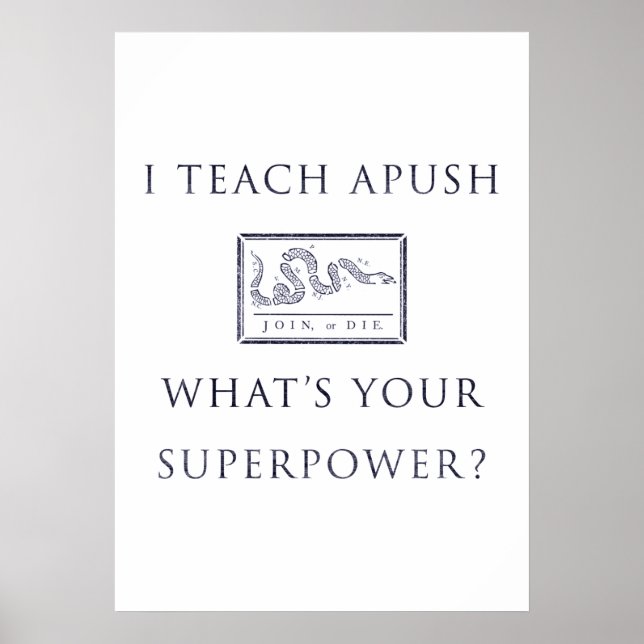 I Teach AP US History (APUSH) Poster (Framsidan)