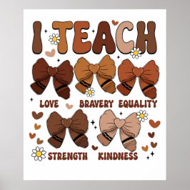I Teach Bows Poster