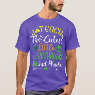 I Teach Cutest Leprechaunss 2nd Klass Lacher St Pa T Shirt