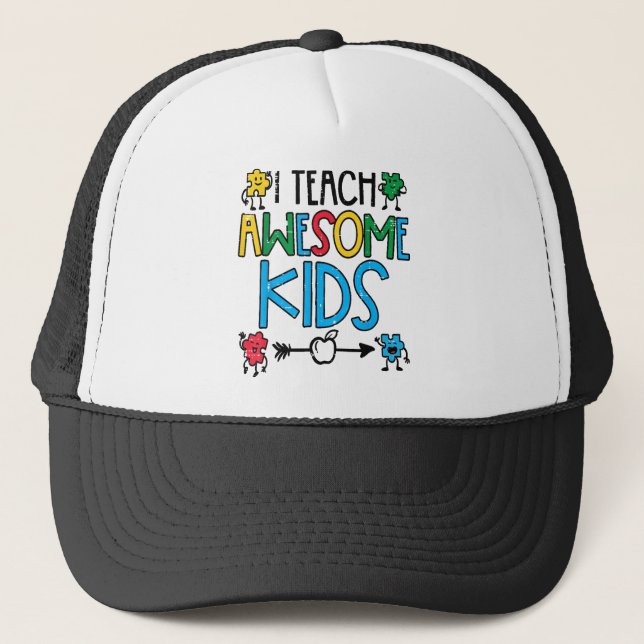 I Teach Fantastisk Kids Autism Awareness Sped Teac Keps (Framsida)