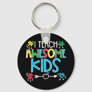 I Teach Fantastisk Kids Autism Awareness Sped Teac Nyckelring