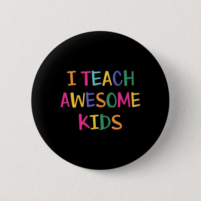 I Teach Fantastisk Kids Autism Lärare Knapp (Framsida)