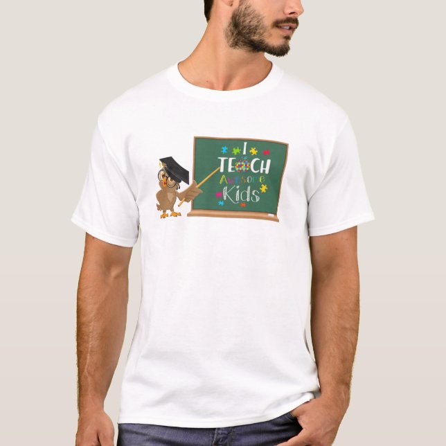 I Teach Fantastisk Kids T-Shirt (Framsida)