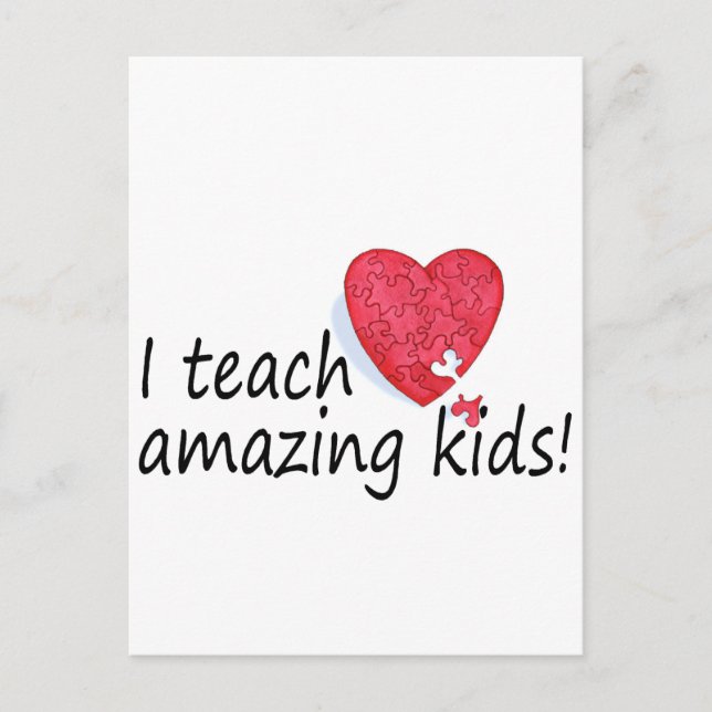 I Teach Fantastisk Kids Vykort (Framsida)