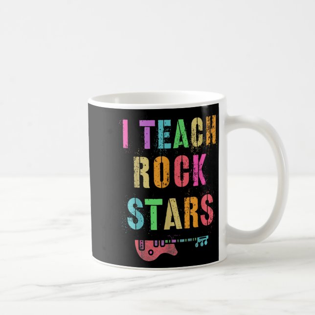 I Teach Rockstars Band Vibes Teacher Rocks My Musi Kaffemugg (Höger)