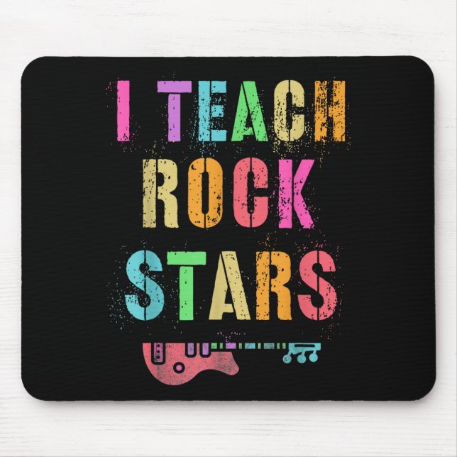 I Teach Rockstars Band Vibes Teacher Rocks My Musi Musmatta (Framsidan)