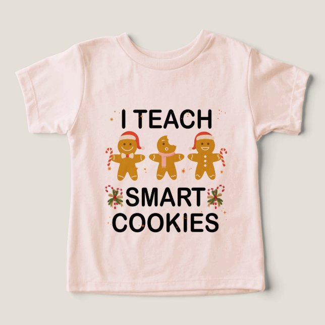 I Teach Smart Cookies Funny Cute Back to school T Shirt (Design Framsida)