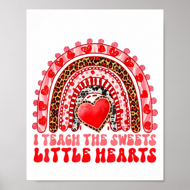 I Teach The Sweetest Little Heart Funny Valentine  Poster (Framsidan)