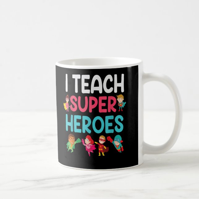 I Teach Toppen Heroes Kaffemugg (Höger)