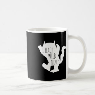I Teach Vild Sak Monster Roligt Halloween-gåvor Kaffemugg