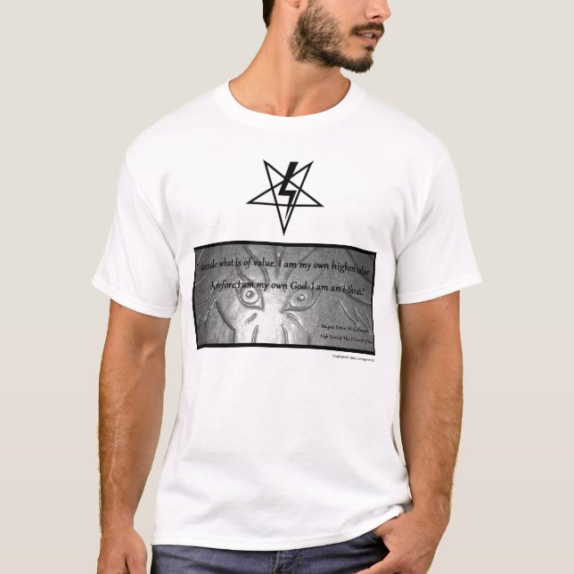 I-Theist citationstecken (Peter H Gilmore) T Shirt (Framsida)