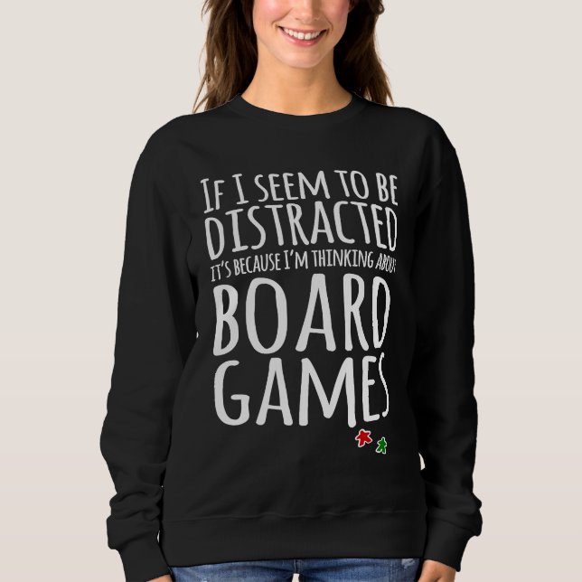 I think about board games t shirt (Framsida)