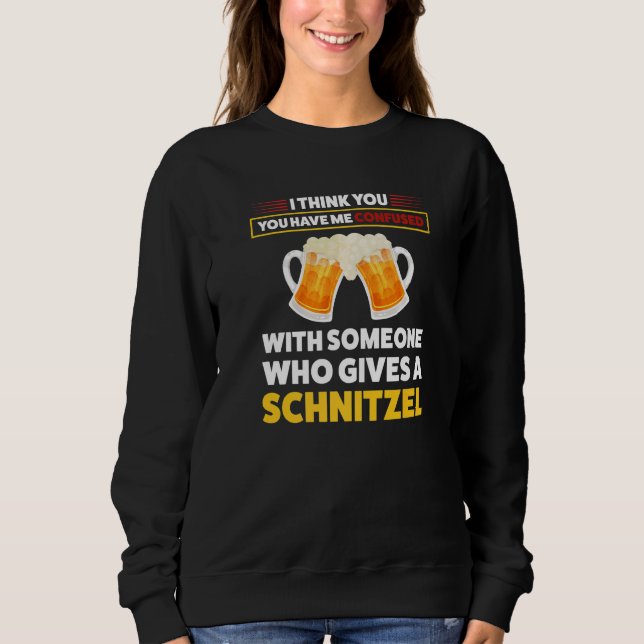 I think you have me confused schnitzel German food T Shirt (Framsida)