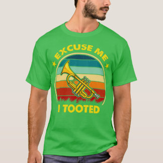 I Tooted Musician Trumpeter Funny Trumpet Player G T Shirt