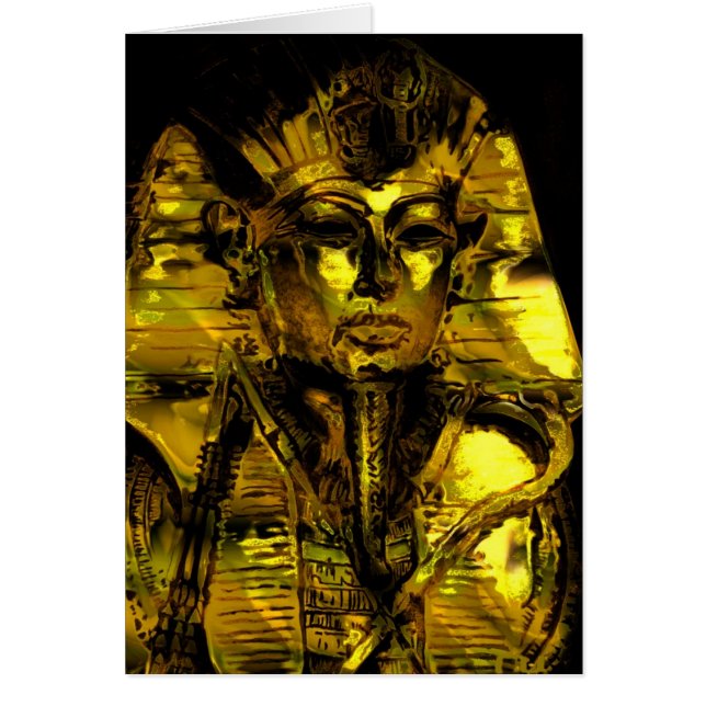 I toutankhamons ljus hälsningskort (Framsidan)