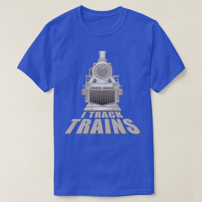 I Track Tåg-ånglok T Shirt (Design framsida)