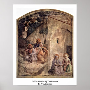 I trädgården av Gethsemane vid Fra Angelico Poster