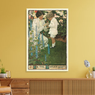 I trädgården av Jessie Willcox Smith Canvastryck