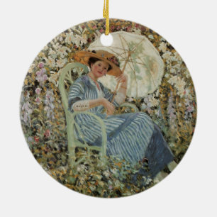 I trädgården, Giverny av Frederick Frieseke Julgransprydnad Keramik