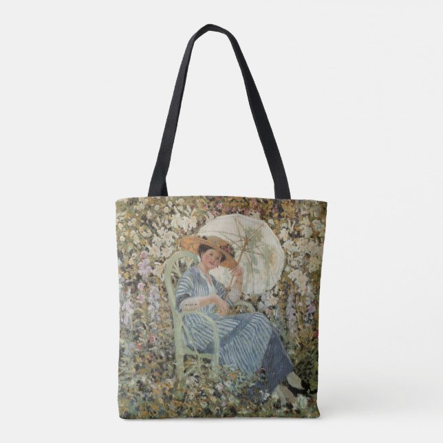 I trädgården, Giverny av Frederick Frieseke Tygkasse (Baksida)