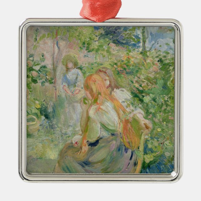 I trädgården på Roche-Plätera, 1894 Julgransprydnad Metall (Framsidan)