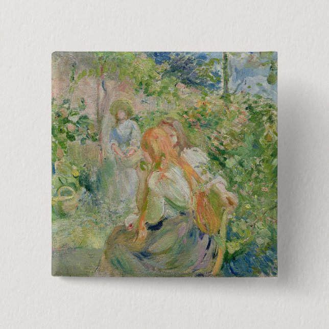 I trädgården på Roche-Plätera, 1894 Knapp (Framsida)