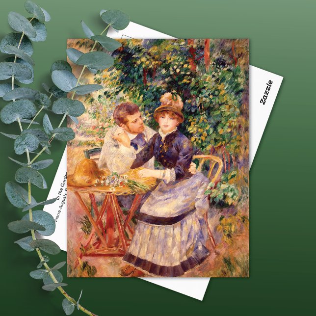 I trädgården Pierre-Auguste Renoir Vykort (Skapare uppladdad)